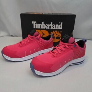 Timberland PRO NEW Womens Neon Pink Overdrive Composite Safety Toe Work Shoes 7M